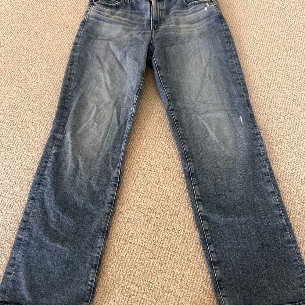 AG Adriano Goldschmied Women's Straight Leg Jeans - Blue